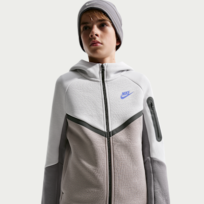 Nike Sportswear Tech Fleece Big Kids' Full-Zip Hoodie. Nike.com